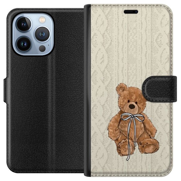 Apple iPhone 13 Pro Tegnebogsetui Lille Teddy – klassisk teddy i enkel design