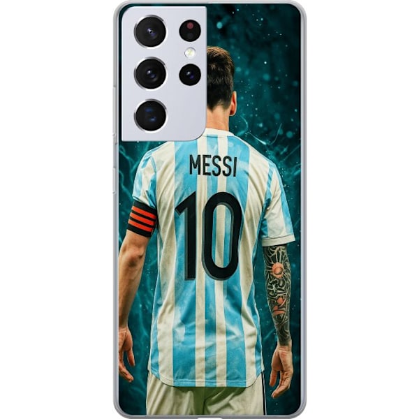 Samsung Galaxy S21 Ultra 5G Läpinäkyvä kuori Messi