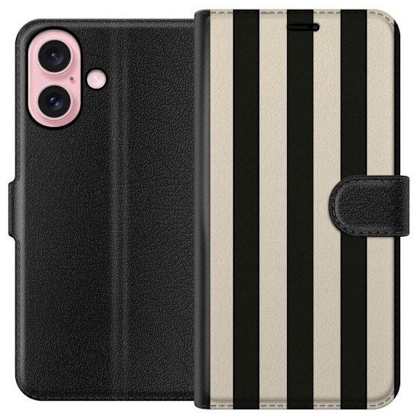 Apple iPhone 16 Plånboksfodral Line Flow