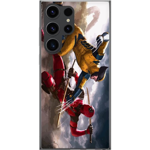 Samsung Galaxy S24 Ultra Genomskinligt Skal Wolverine Deadpool