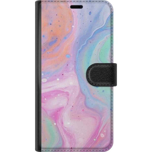 Kompatibel Tegnebogsetui til Apple iPhone SE (2022) Pastelmarmor