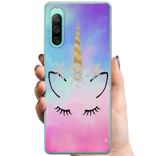 Sony Xperia 10 IV TPU Mobilskal Unicorn Enhörning