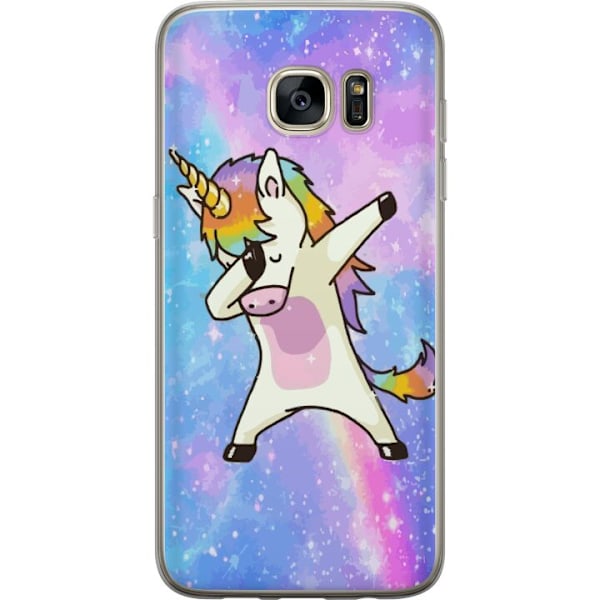 Samsung Galaxy S7 edge Genomskinligt Skal UNICORN