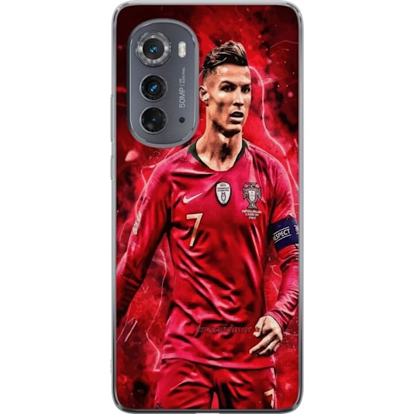 Motorola Edge (2022) Läpinäkyvä kuori Ronaldon Taidot - CR7