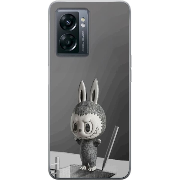 OnePlus Nord N300 Läpinäkyvä kuori Pop Mart MEGA LABUBU LAB