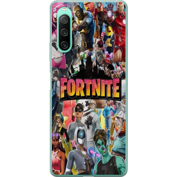 Sony Xperia 10 IV Gjennomsiktig deksel Fortnite