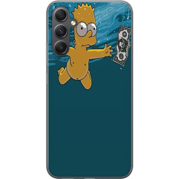 Samsung Galaxy A16 5G Gjennomsiktig deksel Bart Simpson