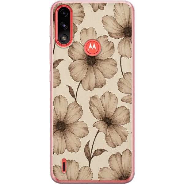 Motorola Moto E7 Power Läpinäkyvä kuori Pastel Rush