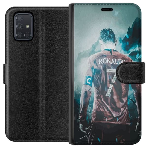 Kompatibel Tegnebogsetui til Samsung Galaxy A71 Ronaldo