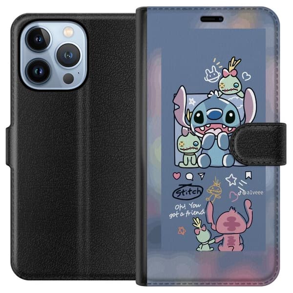 Kompatibel Tegnebogsetui til Apple iPhone 13 Pro Stitch Venner