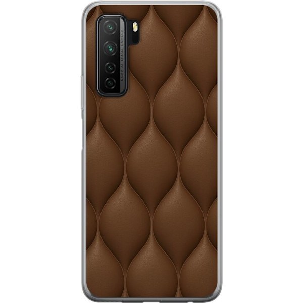 Huawei P40 lite 5G Genomskinligt Skal Cocoa Scales