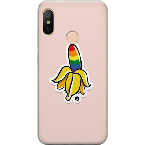 Xiaomi Redmi 6 Pro Gjennomsiktig deksel Glad Banan