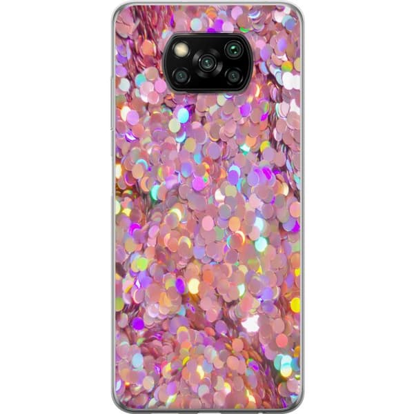 Kompatibelt Mobilskal till Xiaomi Poco X3 NFC Glitter