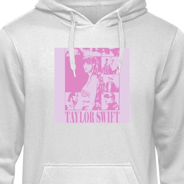 Hoodie Taylor Swift - Pink grå XXL