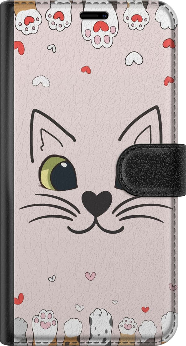 Kompatibel Tegnebogsetui til Apple iPhone 12 Mjooo Katt