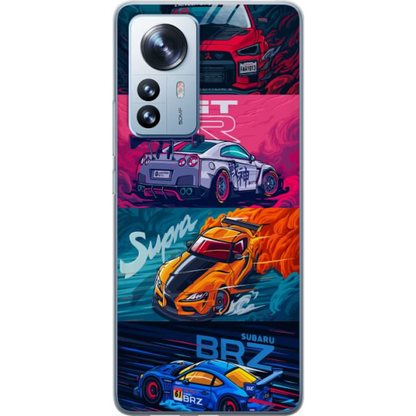 Xiaomi 12 Pro Gennemsigtig cover Subaru Racing