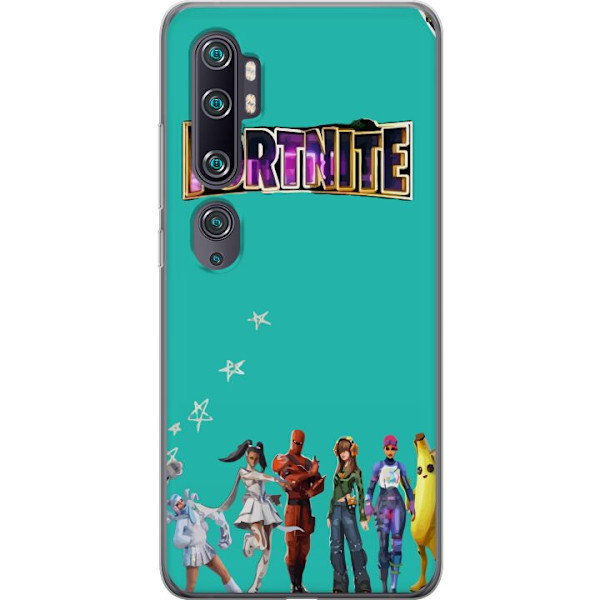 Xiaomi Mi Note 10 Läpinäkyvä kuori Fortnite