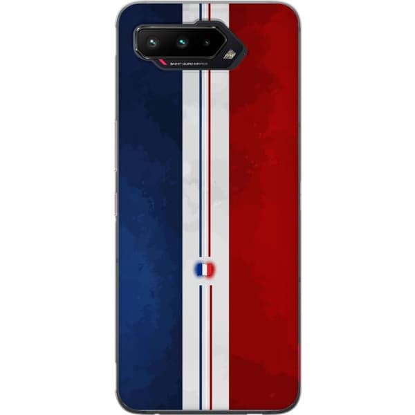 Kompatibelt Mobildeksel til Asus ROG Phone 5 Minimalistisk fransk flagg med rene linjer og flaggsymbol blå