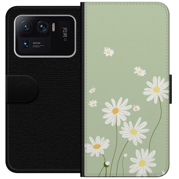 Xiaomi Mi 11 Ultra Tegnebogsetui Præstekraver - blomstret mø