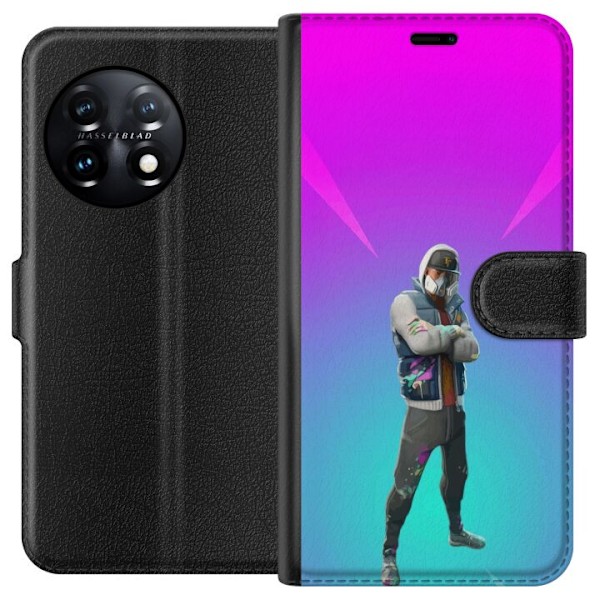 OnePlus 11R Tegnebogsetui sort ridder fortnite