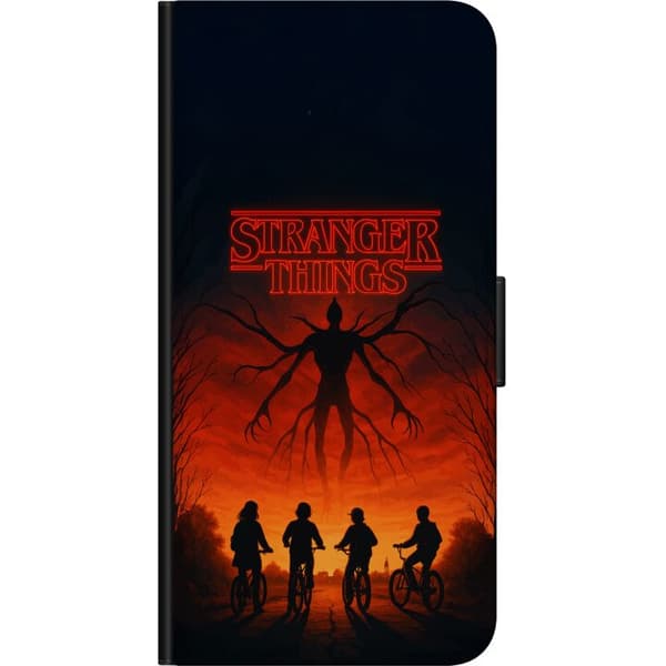 Kompatibel Tegnebogsetui til Samsung Galaxy A20s Stranger Things Eleven Mike Dustin Hawkins eventyr