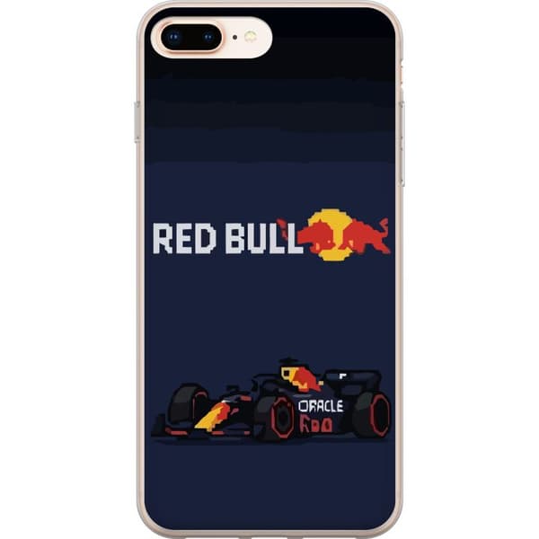 Kompatibel Mobilcover til Apple iPhone 7 Plus Pixelracer i retrostil sort