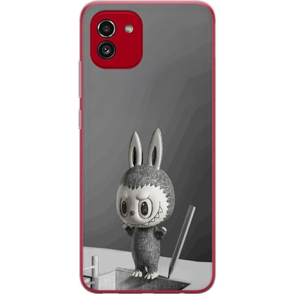 Samsung Galaxy A03 Genomskinligt Skal Pop Mart MEGA LABUBU LAB
