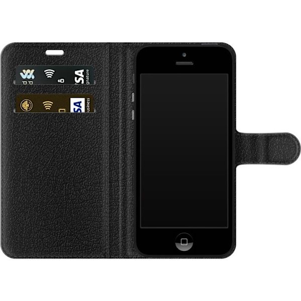Kompatibel Tegnebogsetui til Apple iPhone SE (2016) Stitch Mode