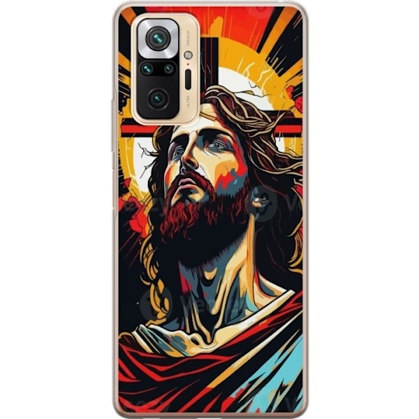 Xiaomi Redmi Note 10 Pro Läpinäkyvä kuori Jeesus ja Kortti