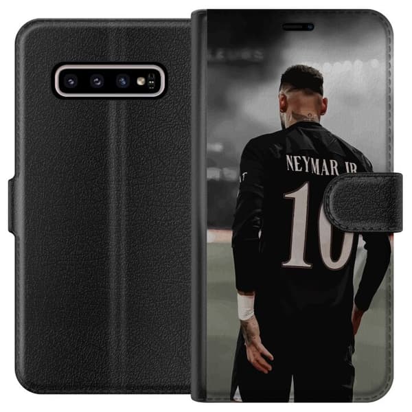 Kompatibelt Lommeboketui til Samsung Galaxy S10+ Neymar