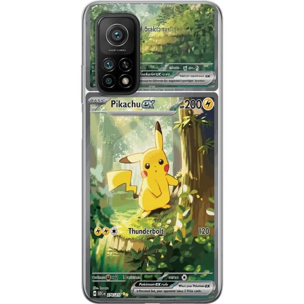 Kompatibelt Mobildeksel til Xiaomi Mi 10T Pro 5G Pikachu grønn