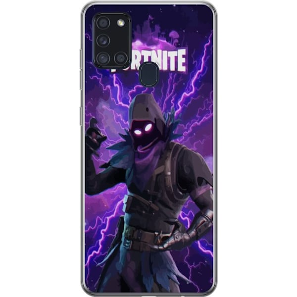 Samsung Galaxy A21s Gennemsigtig cover Fortnite Raven