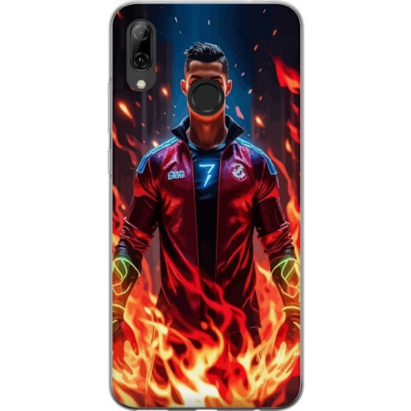 Huawei P smart 2019 Läpinäkyvä kuori Ronaldo Inferno - jalkapallolegenda liekeissä