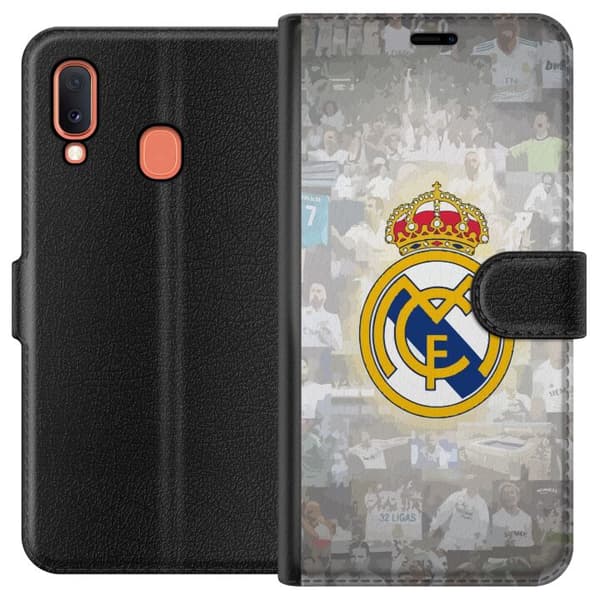 Kompatibelt Plånboksfodral till Samsung Galaxy A20e Real Madrid