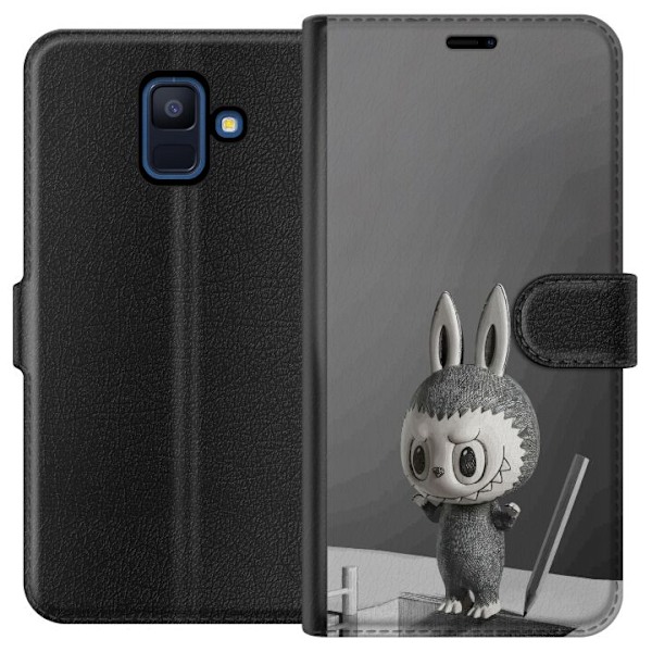 Samsung Galaxy A6 (2018) Lompakkokotelo Pop Mart MEGA LABUBU L
