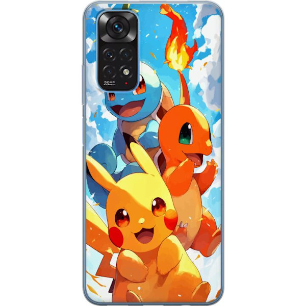 Xiaomi Redmi Note 11S Läpinäkyvä kuori Pocket Creatures - innoittanut Pokémonista mainitsematta nimeä