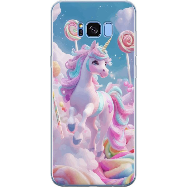 Samsung Galaxy S8 Genomskinligt Skal Enhörning Candy Pastell Kawaii Motiv Söt Populär Färg Grafiskt Trend Barn Motiv Fantasy Art