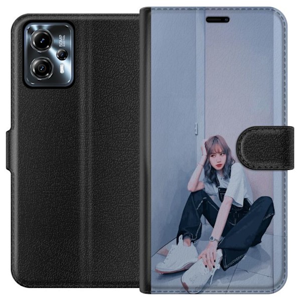 Motorola Moto G13 Tegnebogsetui Lisa from Blackpink – K-pop Style Icon