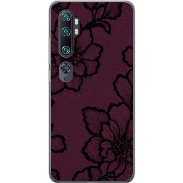 Kompatibelt Mobilskal till Xiaomi Mi Note 10 Blackberry Bloom lila