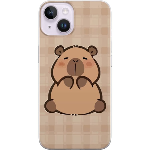 Apple iPhone 15 Plus Genomskinligt Skal Mobilskal kawaii capybara flera figurer japansk stil