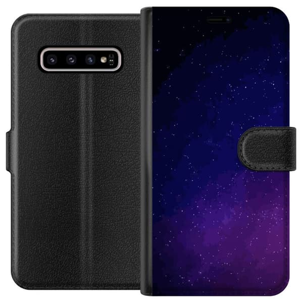Kompatibelt Lommeboketui til Samsung Galaxy S10+ Galaks