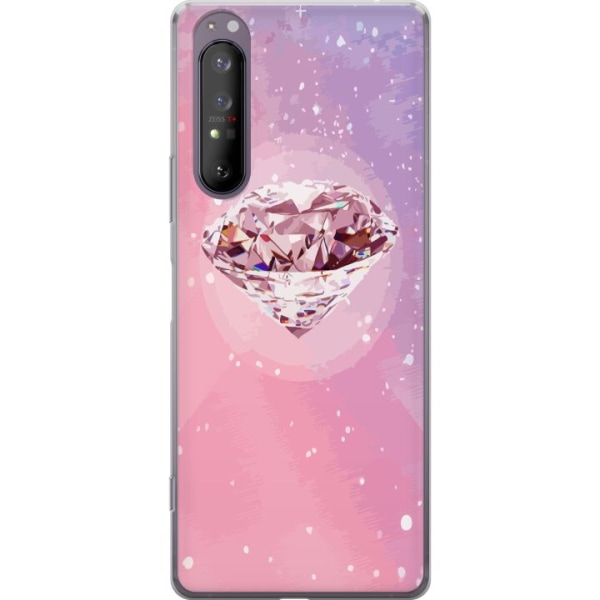 Sony Xperia 1 II Gjennomsiktig deksel Glitter Diamant