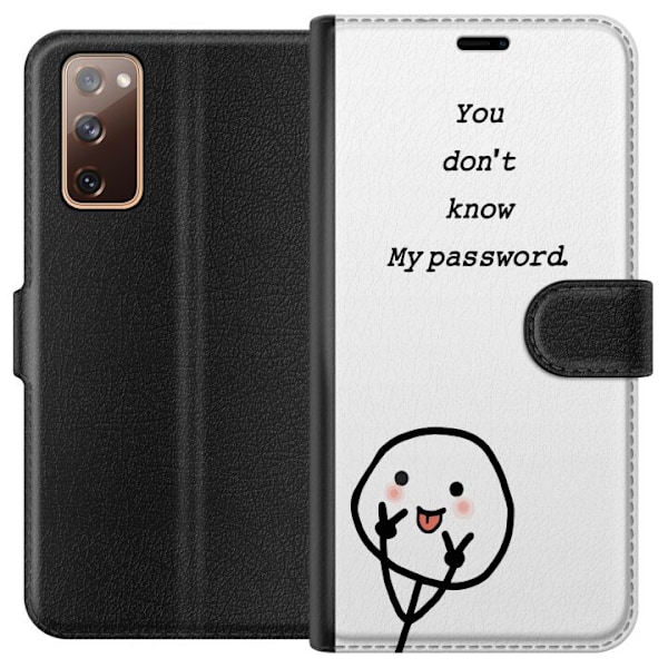 Samsung Galaxy S20 FE Plånboksfodral You Don’t Know My Password – edgy textmotiv med attityd