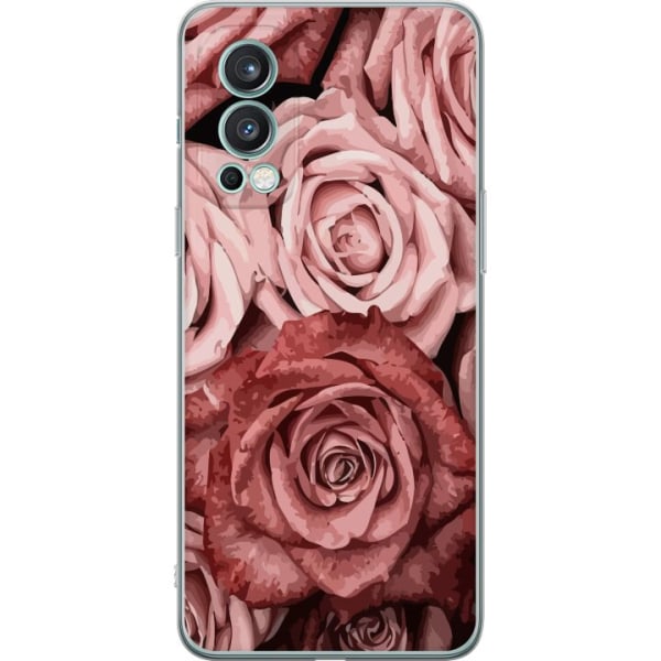OnePlus Nord 2 5G Läpinäkyvä kuori Ruusut