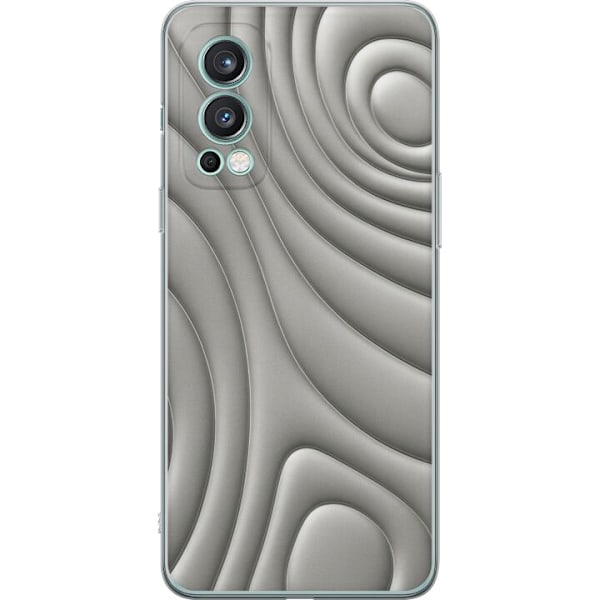 OnePlus Nord 2 5G Gennemsigtig cover Sølvbølger