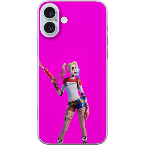 Apple iPhone 16 Plus Läpinäkyvä kuori Fortnite - Harley Qui