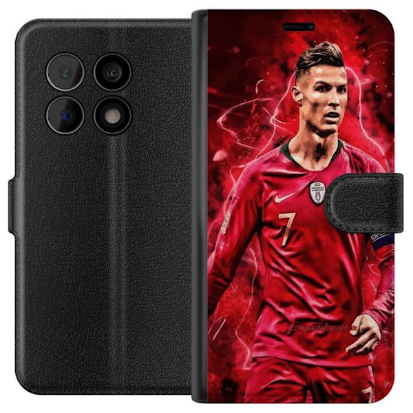 OnePlus 10 Pro Tegnebogsetui Ronaldo Færdigheder - CR7 Design for Ægte Fans