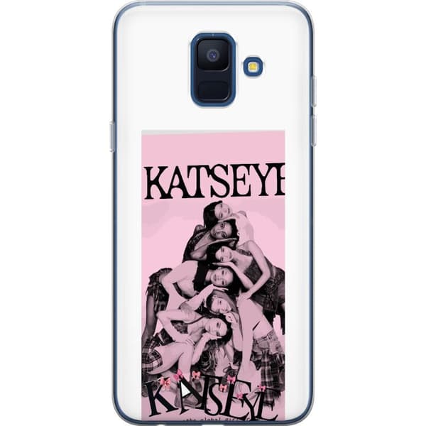 Kompatibelt Mobildeksel til Samsung Galaxy A6 (2018) KATSEYE i rosa rosa