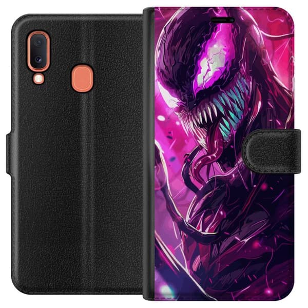 Kompatibelt Plånboksfodral till Samsung Galaxy A20e Spider Man