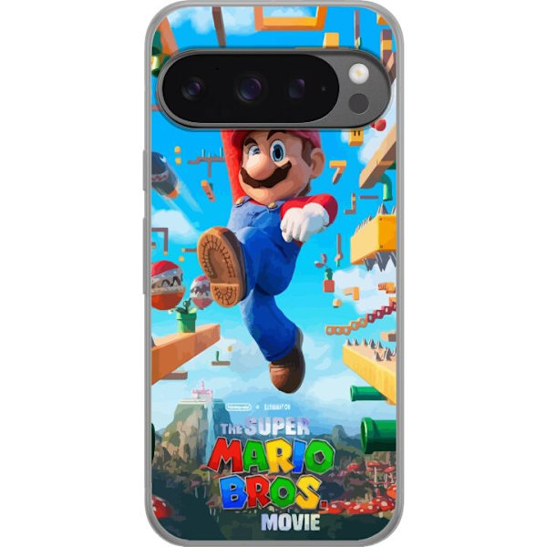 Google Pixel 9 Pro XL Genomskinligt Skal Super Mario Bros